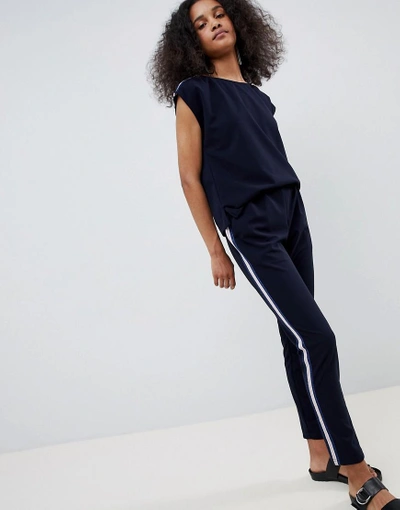 Mbym Relaxed Jumpsuit-navy