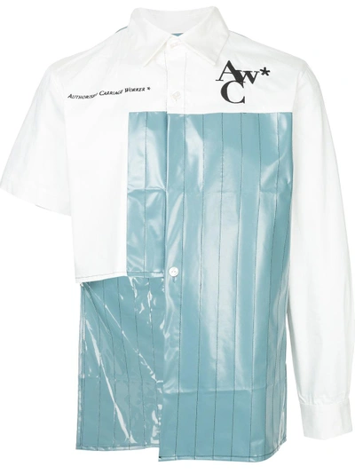 A-cold-wall* Asymmetric Contrasting Panel Shirt