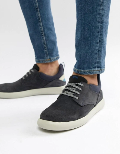 Camper Pelotas Capsule Suede Sneakers In Navy - Navy In Navy