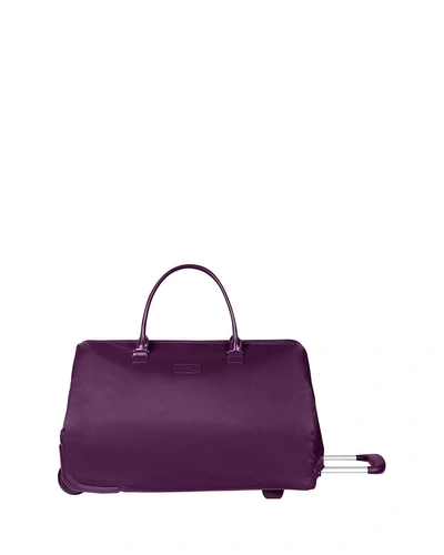 Lipault Wheeled Weekend Bag Luggage In Purple