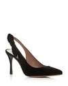 Tabitha Simmons Women's Millie Leather Slingback Pointed Toe Pumps In Black
