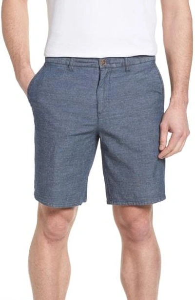 Johnnie-o Oliver Classic Fit Chambray Jacquard Shorts