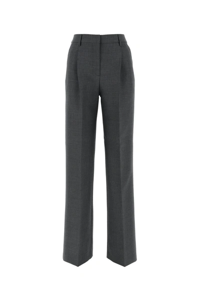 Burberry Trousers In Grey
