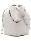 Alexander Mcqueen Leather Bucket Bag - Ivory In White