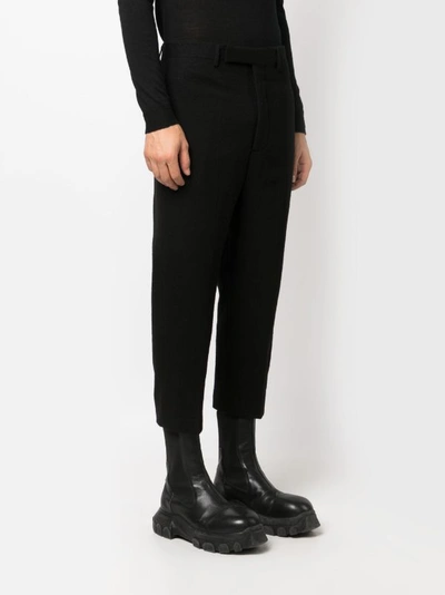 Rick Owens Men Astaires Cropped Pants In 09 Black | ModeSens