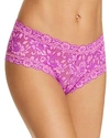 Hanky Panky Cross-dyed Lace Boyshort In Wild Orchid