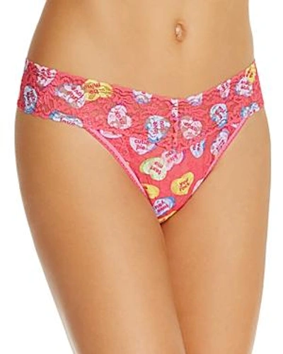 Hanky Panky Original-rise Printed Thong In Sweet Hearts