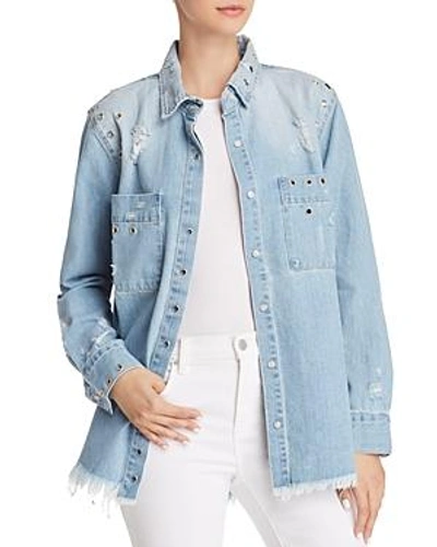 Pistola Kenzie Grommet Denim Shirt Jacket In Back At It