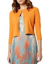 Karen Millen Fine-gauge Knitted Cardigan In Orange