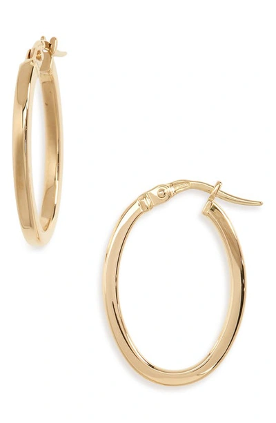 Roberto Coin Medium Hoop Earrings In Yellow