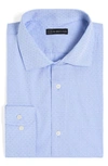 Jb Britches Oxford Dress Shirt In Light Blue