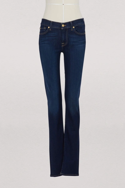 7 For All Mankind Mid-rised Roxanne Jeans In Bair Rinsed Indigo