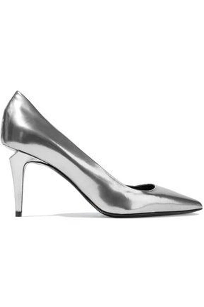 Alexander Wang Woman Tia Mirrored-leather Pumps Silver