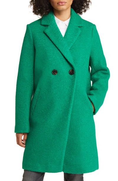 Sam Edelman Women's Double-breasted Cutaway Coat In Clover Green