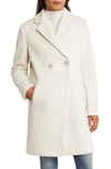 Sam Edelman Women's Double-breasted Cutaway Coat In White