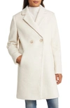 Sam Edelman Women's Double-breasted Cutaway Coat In Ivory