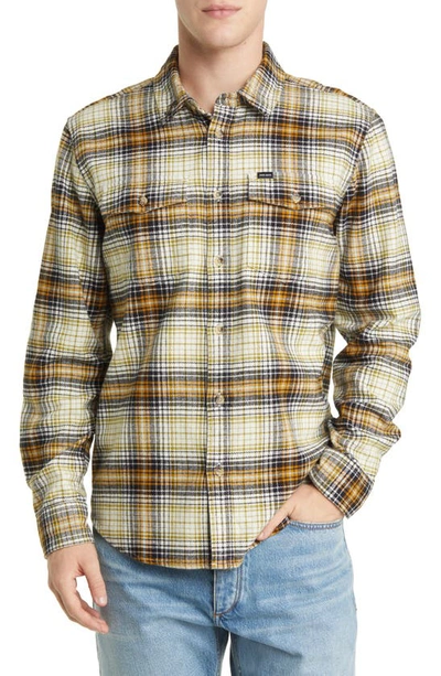 Dark Seas Mateo Plaid Cotton Button-up Shirt In Antique