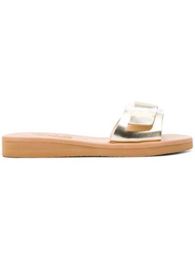 Ancient Greek Sandals Aglaia Sandals In Metallic