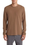 Nn07 Clive 3323 Slim Fit Long Sleeve T-shirt In Shitake