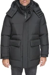 Andrew Marc Oswego Water Resistant Down & Feather Fill Parka In Black