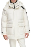 Andrew Marc Oswego Water Resistant Down & Feather Fill Parka In Salt