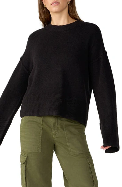 Sanctuary Sundays Crewneck Sweater In Black
