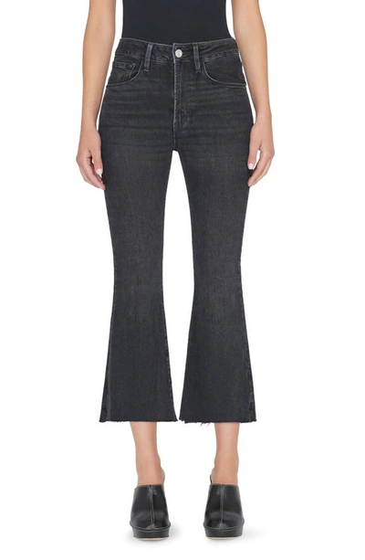 Frame Le High Waist Crop Flare Jeans In Hutchinson