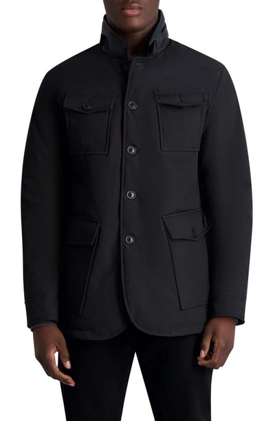 Karl Lagerfeld Puffer Blazer In Black