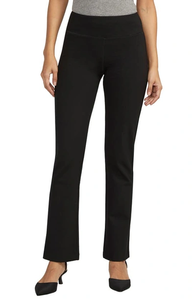 Jag Jeans Pull-on Mid Rise Bootcut Ponte Pants In Black