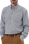 Barbour Henderson Thermo Weave Check Button-down Shirt In White