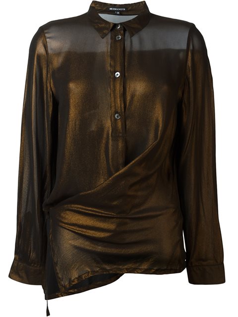 Ann Demeulemeester Asymmetric Hem Blouse | ModeSens