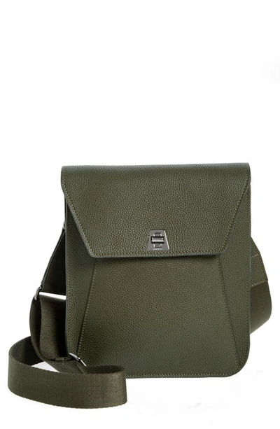 Akris Small Anouk Leather Crossbody Bag In 054 Olive