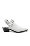 Rebecca Minkoff Korlyn Studded Bootie In White Shiny Leather