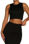 N By Naked Wardrobe Bare Crop Tank Top In Black