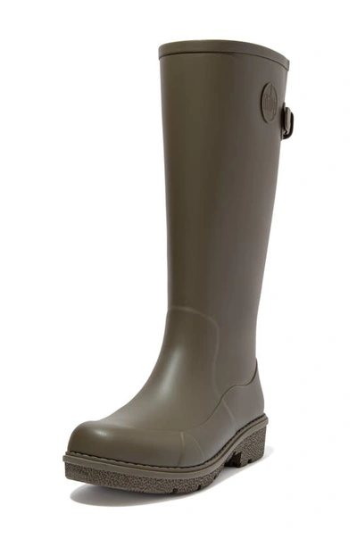 Fitflop Wonderwelly Waterproof Rain Boot In Military Green