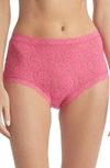 Hanky Panky Signature Lace High Waist Boyshorts In Vivid Coral