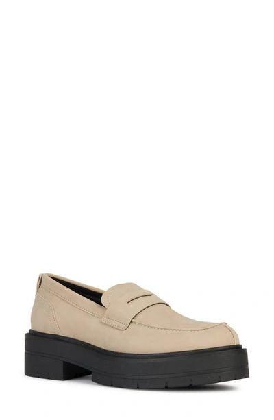 Geox Spherica Penny Loafer In Sand