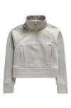Zella Girl Kids' Aspire Fleece Half Zip Pullover In Grey Light Heather