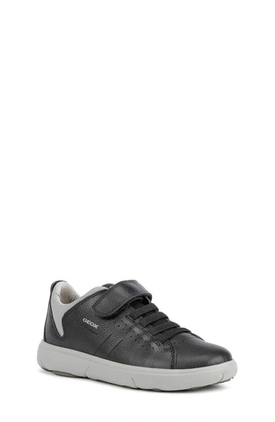 Geox Kids' Nebcup Sneaker In Black/ Grey