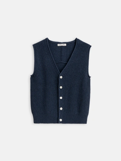 Alex Mill Eldridge Jumper Waistcoat In Navy