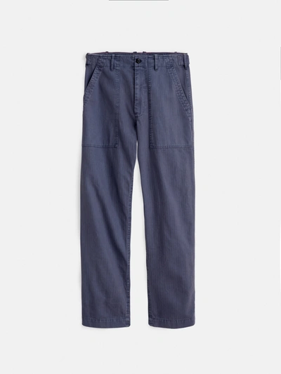 Alex Mill Field Pant In Herringbone In Storm Blue