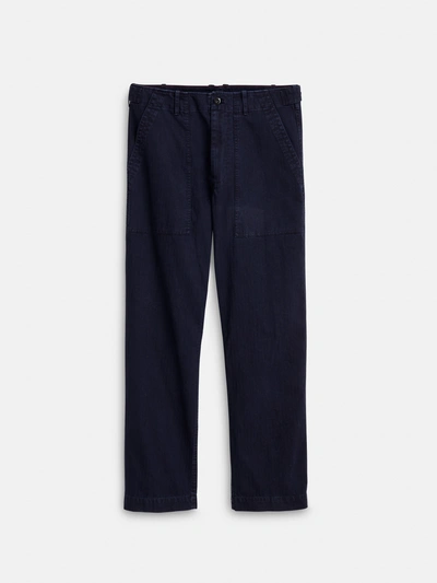 Alex Mill Field Pant In Herringbone In Navy