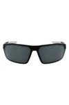 Nike Clash 70mm Sport Sunglasses In Black Dark Grey