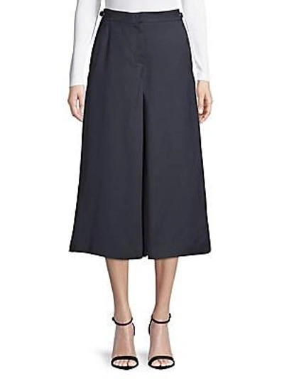 Gabriela Hearst Eleanor Wide-leg Riding Trousers In Navy