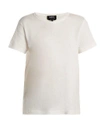 Apc Daniela Cotton-blend T-shirt In White