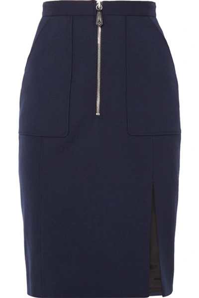 Altuzarra Pollard Wool-blend Pencil Skirt In Navy