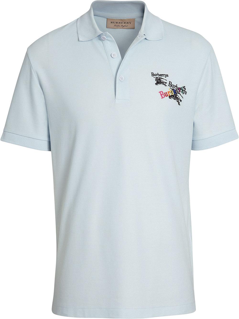 Burberry Burnton Fit Polo Shirt In Blue | ModeSens