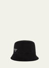 Prada Corduroy Bucket Hat In Black