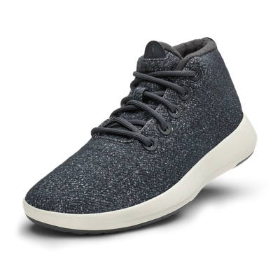 Allbirds Men's Wool Runner In Up Mizzles - Dark Grey