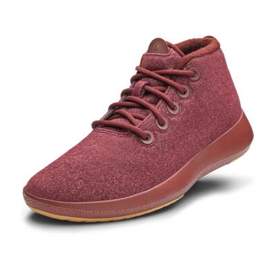 Allbirds Men's Wool Runner In Up Mizzles - Botanic Red